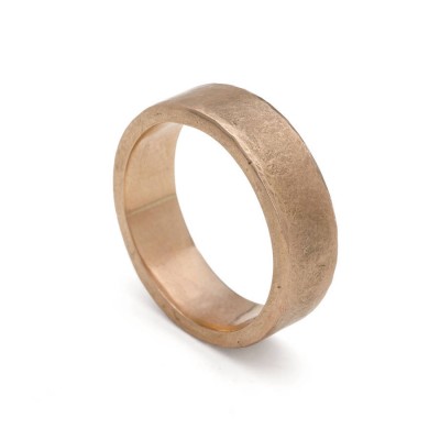 Organic Wide 18ct Gold Ring - Name My Jewelry ™