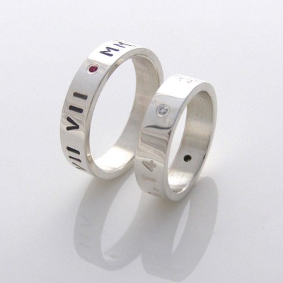 Silver personalized Ring For Couple - Name My Jewelry ™