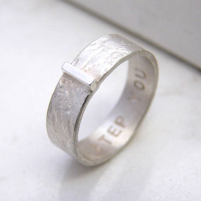 personalized Contemporary His And Hers Rings - Name My Jewelry ™
