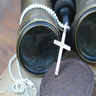 personalized Love And Protect Cross Mens Chain - Name My Jewelry ™