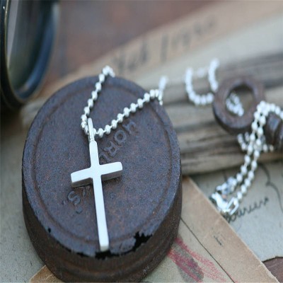 personalized Love And Protect Cross Mens Chain - Name My Jewelry ™