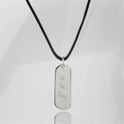 personalized Message Dog Tag Necklace - Name My Jewelry ™