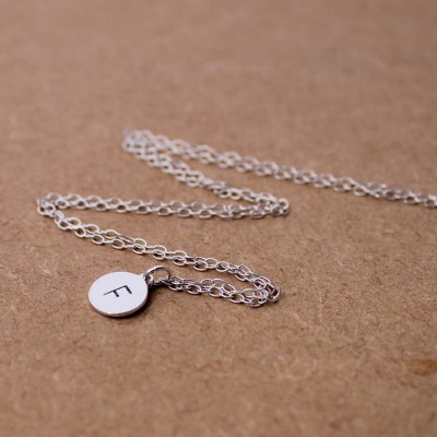 personalized Initial Necklace Sterling Silver - Name My Jewelry ™