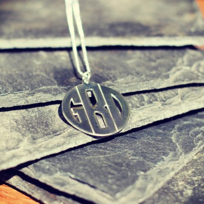 personalized Mens Monogram Necklace - Name My Jewelry ™