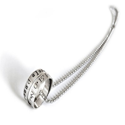 personalized Mens Rumours Necklace - Name My Jewelry ™