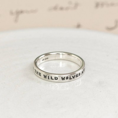 personalized Silver Message Ring - Name My Jewelry ™