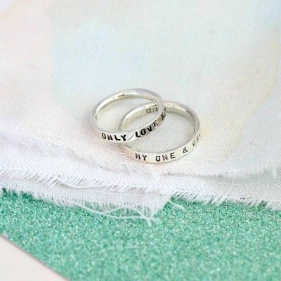 personalized Script Ring For Couples - Name My Jewelry ™