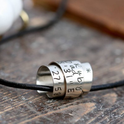 personalized Secret Scroll Mens Chain - Name My Jewelry ™