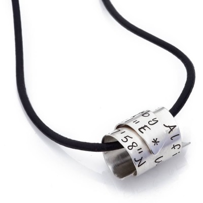 personalized Secret Scroll Mens Chain - Name My Jewelry ™