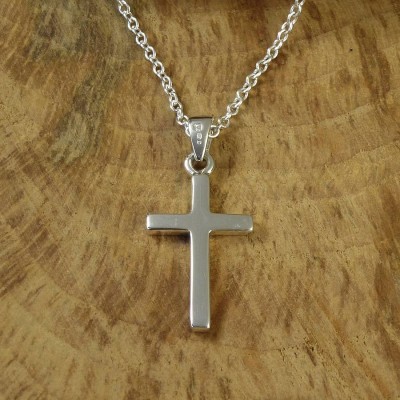 personalized Silver Cross Necklace - Name My Jewelry ™