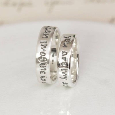 personalized Silver Script Ring - Name My Jewelry ™