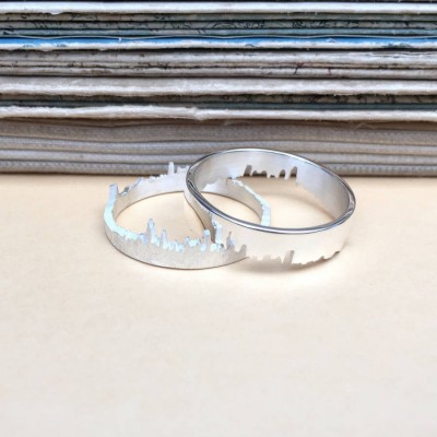 personalized City Skyline Ring - Name My Jewelry ™