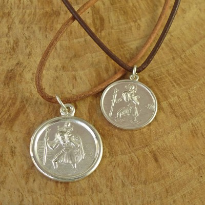 St Christopher Sterling Silver Necklace - Name My Jewelry ™