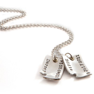 Piece Of My Heart Dog Tags - Name My Jewelry ™