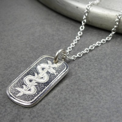 Silver Medical ID Tag - Name My Jewelry ™