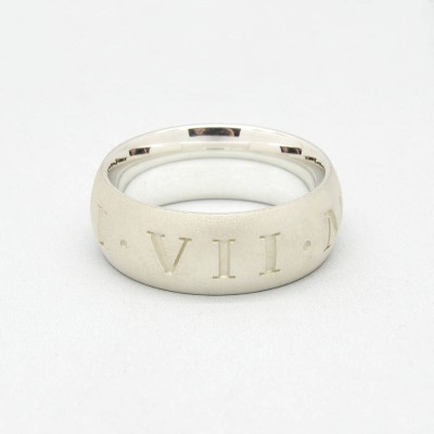 Silver Roman Numeral Ring - Name My Jewelry ™