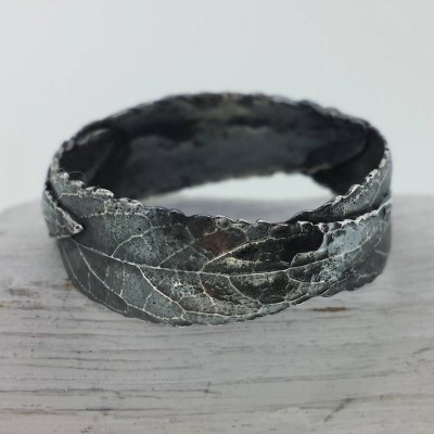 Silver Three Leaf Band Ring - Name My Jewelry ™