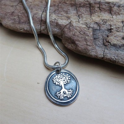 Silver Tree Seal - Name My Jewelry ™
