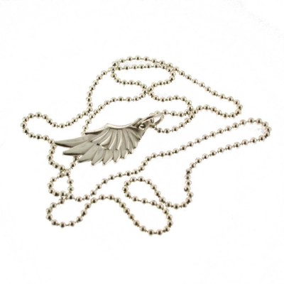 Silver Wing Pendant With 18 Silver Chain - Name My Jewelry ™