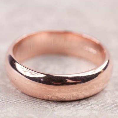 Simple Handmade Mens Wedding Ring In 18ct Gold - Name My Jewelry ™