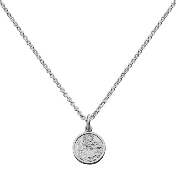 St Christopher Pendant Small Round - Name My Jewelry ™