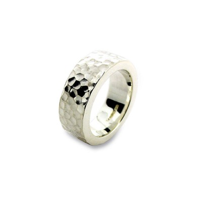 Sterling Silver Hammered Ring - Name My Jewelry ™