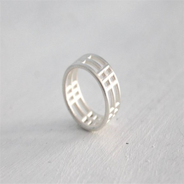 Sterling Silver Inclusions Two Ring - Name My Jewelry ™