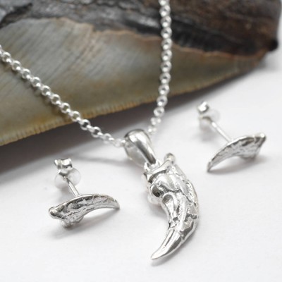 Sterling Silver Raptor Claw Pendant - Name My Jewelry ™