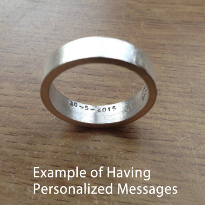personalized Wedding Band In Sterling Silver - Name My Jewelry ™