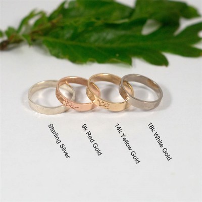 Wedding Bands In Sterling Silver - Name My Jewelry ™