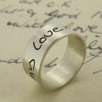 Your Own Handwriting personalized Ring - Name My Jewelry ™