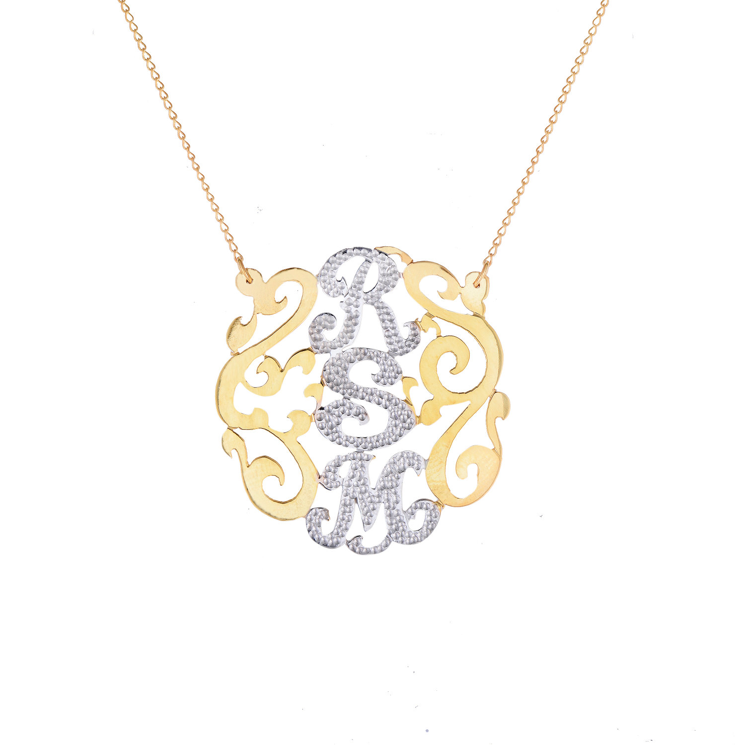925 Sterling Silver Initial Necklace