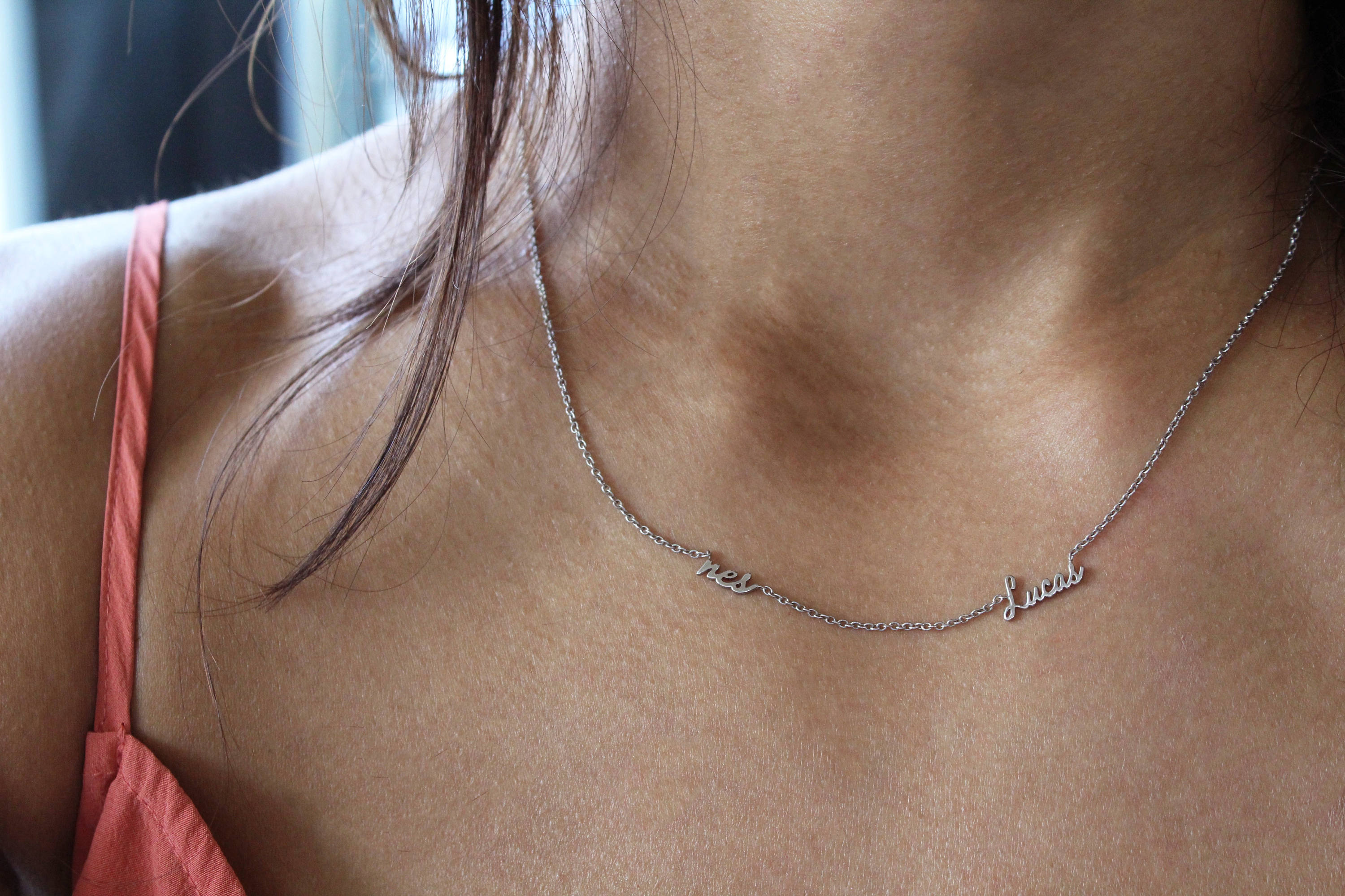 Gold Two Name Necklace