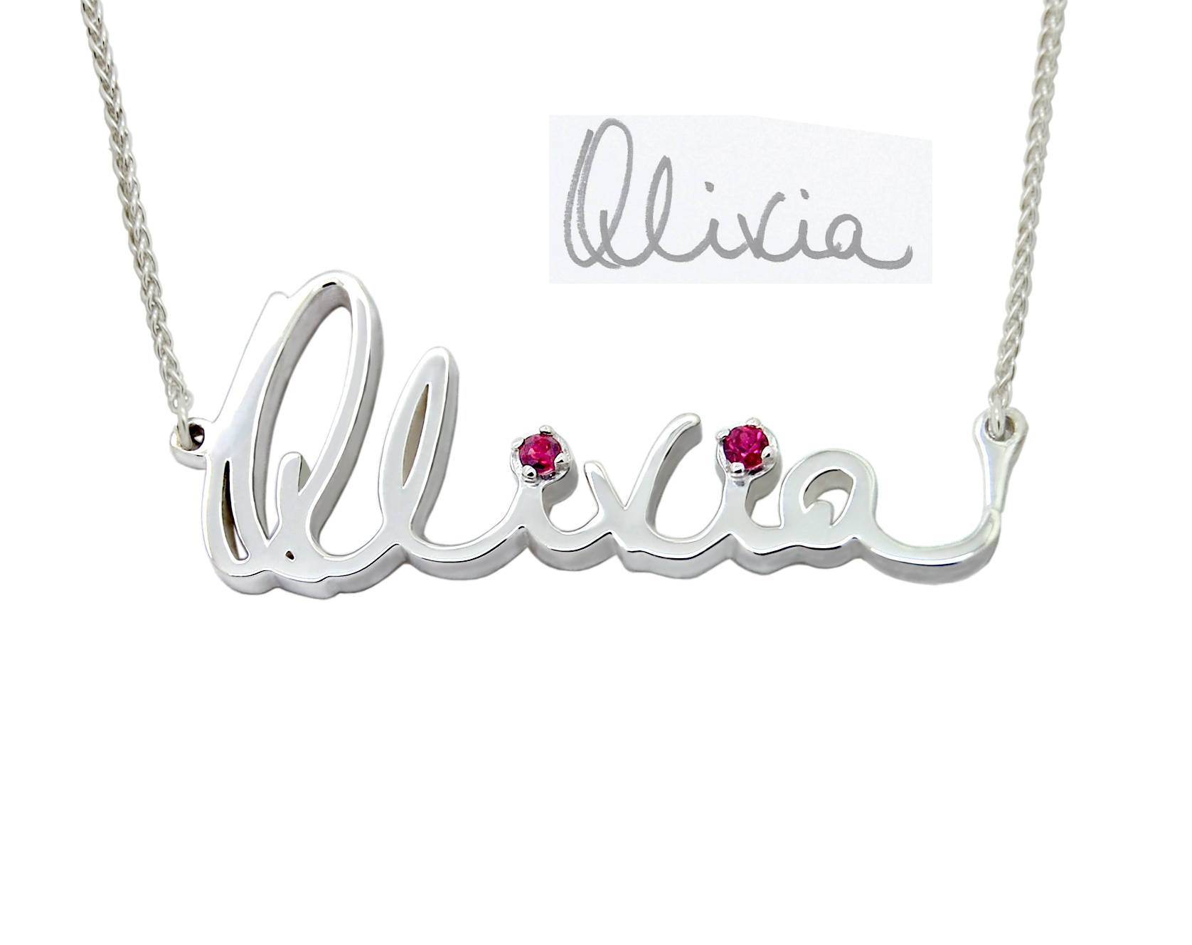 Handwriting Necklace, Cursive Necklace in Your Own Handwriting, Custom Name Necklace, Word Necklace, Love Necklace, Sterling Silver gift