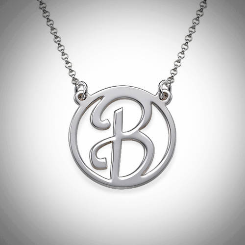 Initial Letter Necklace | Letter Necklace | Letter Initial Necklace | Sterling Silver Initial Necklace | Customized Initial Letter Necklace