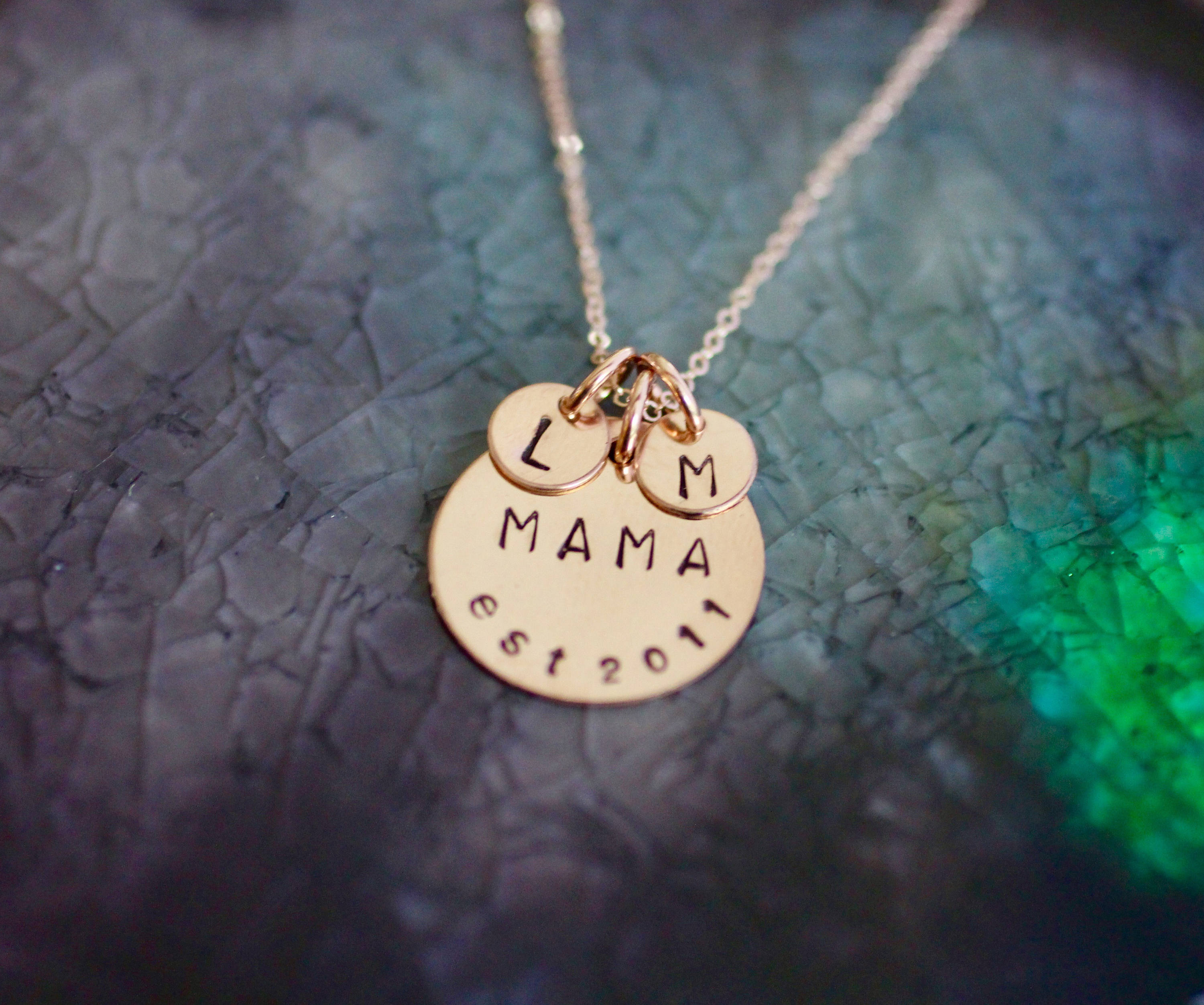 Mama Necklace - Rose Gold - Mom Necklace - Mom Necklace - New Mom Gift - Mommy Necklace - Gifts For Mom - Initial Jewelry - Mama Jewelry