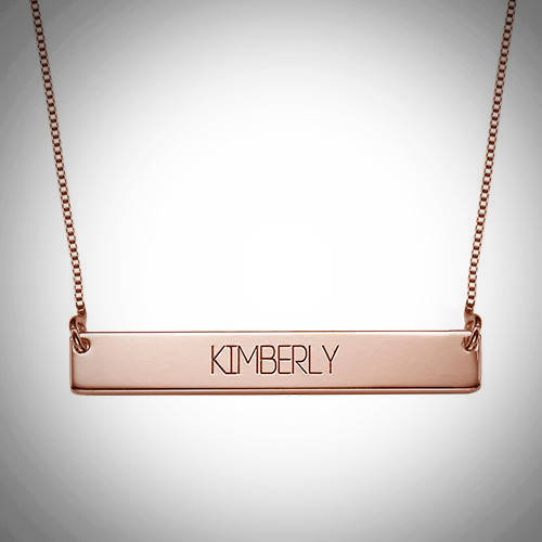 Nameplate Necklace | Sterling Silver Nameplate Necklace | Nameplate | Necklace | ID Necklace