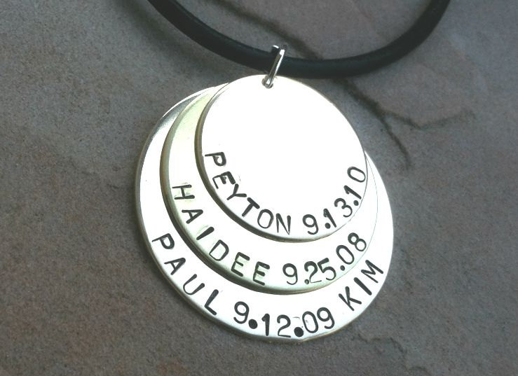 Personalized Mens Necklace, Boyfriend Necklace,  Mens Personalized Necklace, Hand Stamped Mens Necklace, Mens Jewelry, natashaaloha