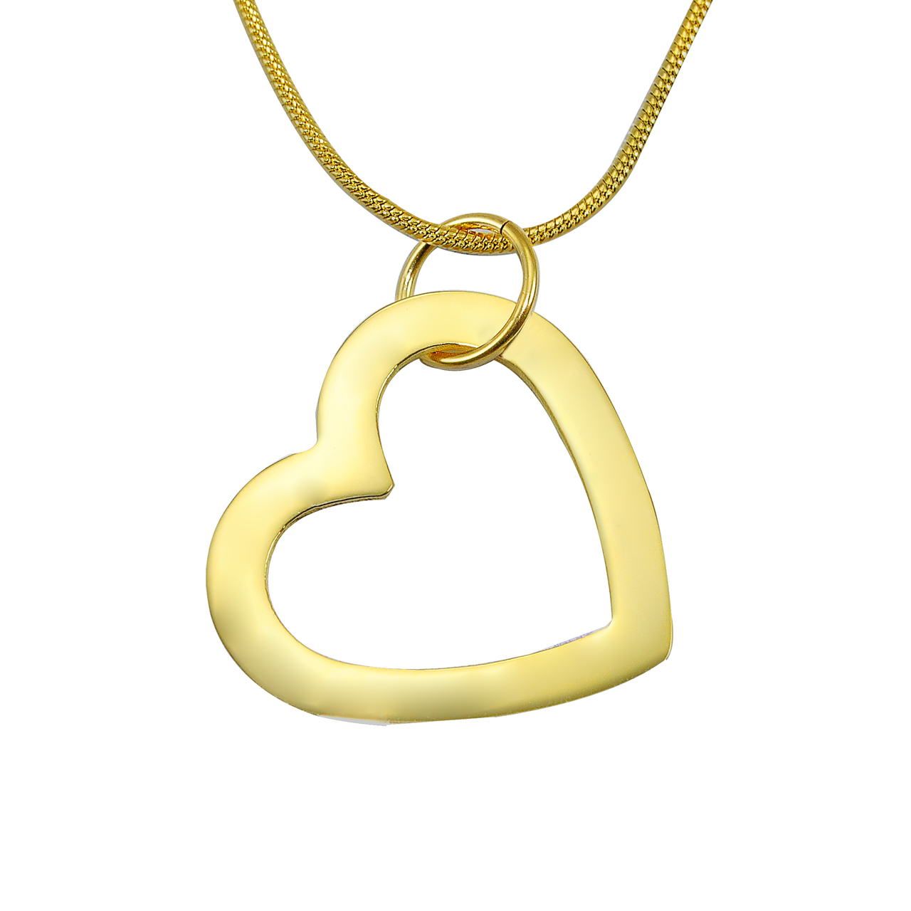 personalized Always in My Heart Necklace - 18ct Gold Plated - Name My Jewelry &trade;