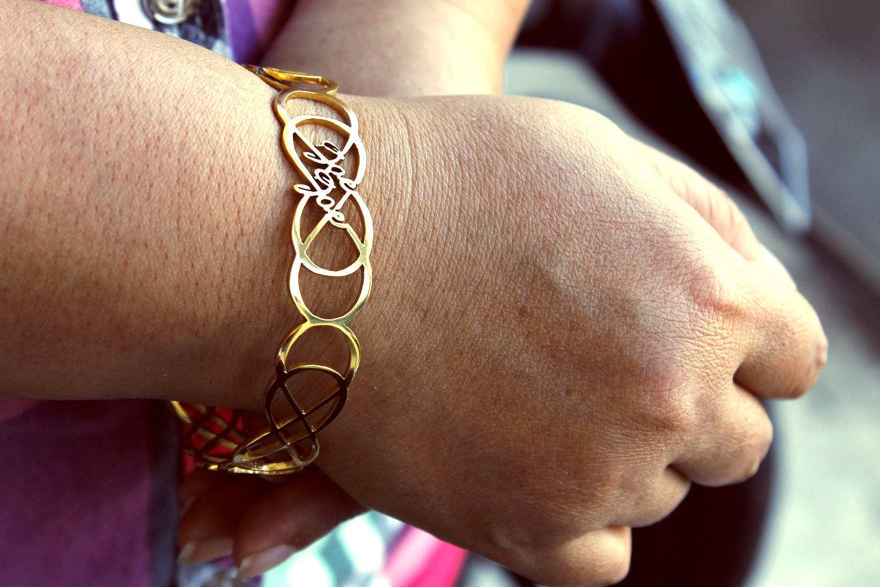 personalized Endless Double Infinity Bangles - Name My Jewelry &trade;