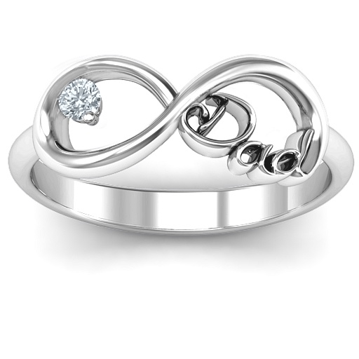 Dad Infinity Ring - Name My Jewelry &trade;