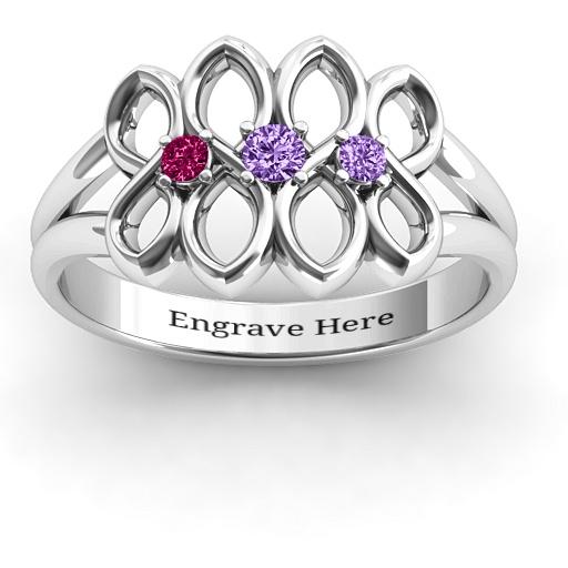 Echo of Love Infinity Ring - Name My Jewelry &trade;