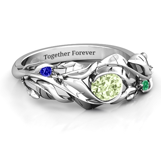 Organic Leaf Ring - Name My Jewelry &trade;