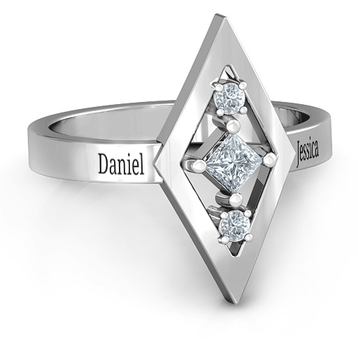 Playing with Diamonds Ring - Name My Jewelry &trade;