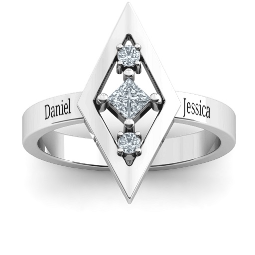 Playing with Diamonds Ring - Name My Jewelry &trade;