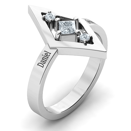 Playing with Diamonds Ring - Name My Jewelry &trade;