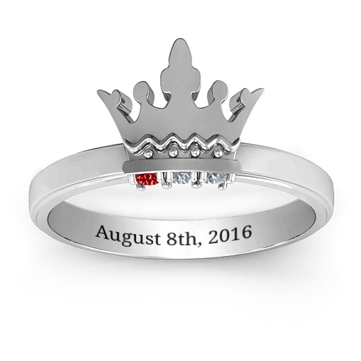 Royal Family Princess Tiara Ring - Name My Jewelry &trade;