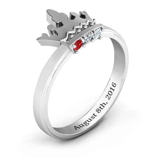 Royal Family Princess Tiara Ring - Name My Jewelry &trade;