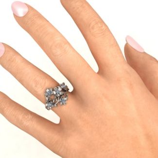 Sterling Silver  Garden Party  Ring - Name My Jewelry &trade;