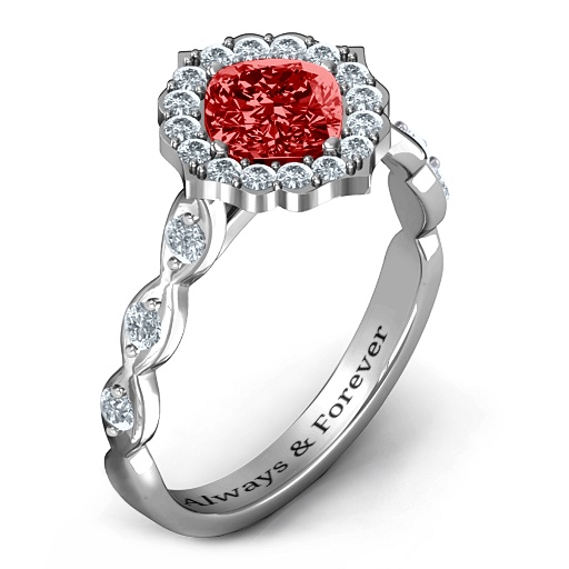 Vintage Glamour Ring With Accent Stones  - Name My Jewelry &trade;